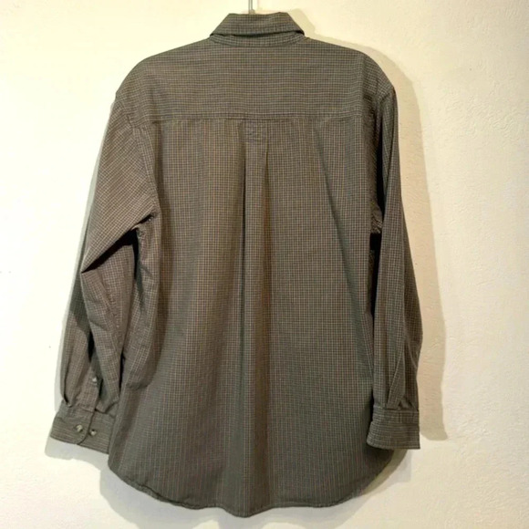 Timberland Blue & Tan Cotton Button Down Shirt size M - Picture 6 of 10